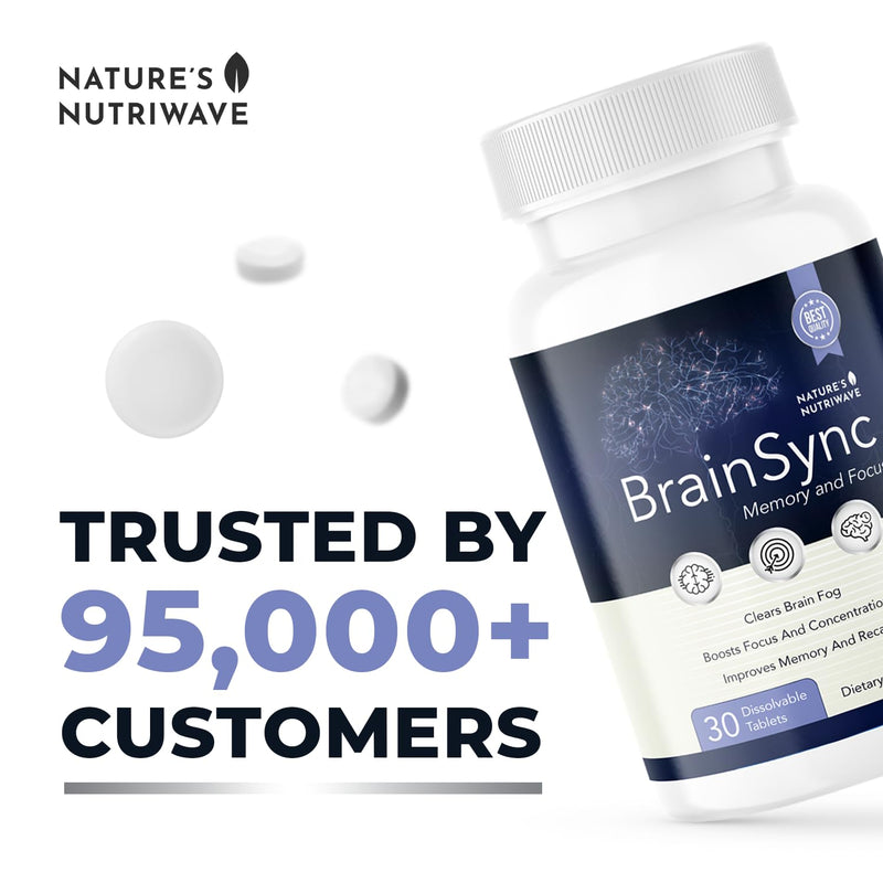 BrainSync – Probiotic Tablets, 3.6 Billion CFU – 30 Ct, 1 Month Supply | Probiotic tablets, 3.6 billion CFU | Easy-to-swallow daily tablet 30 Count (Pack of 1)