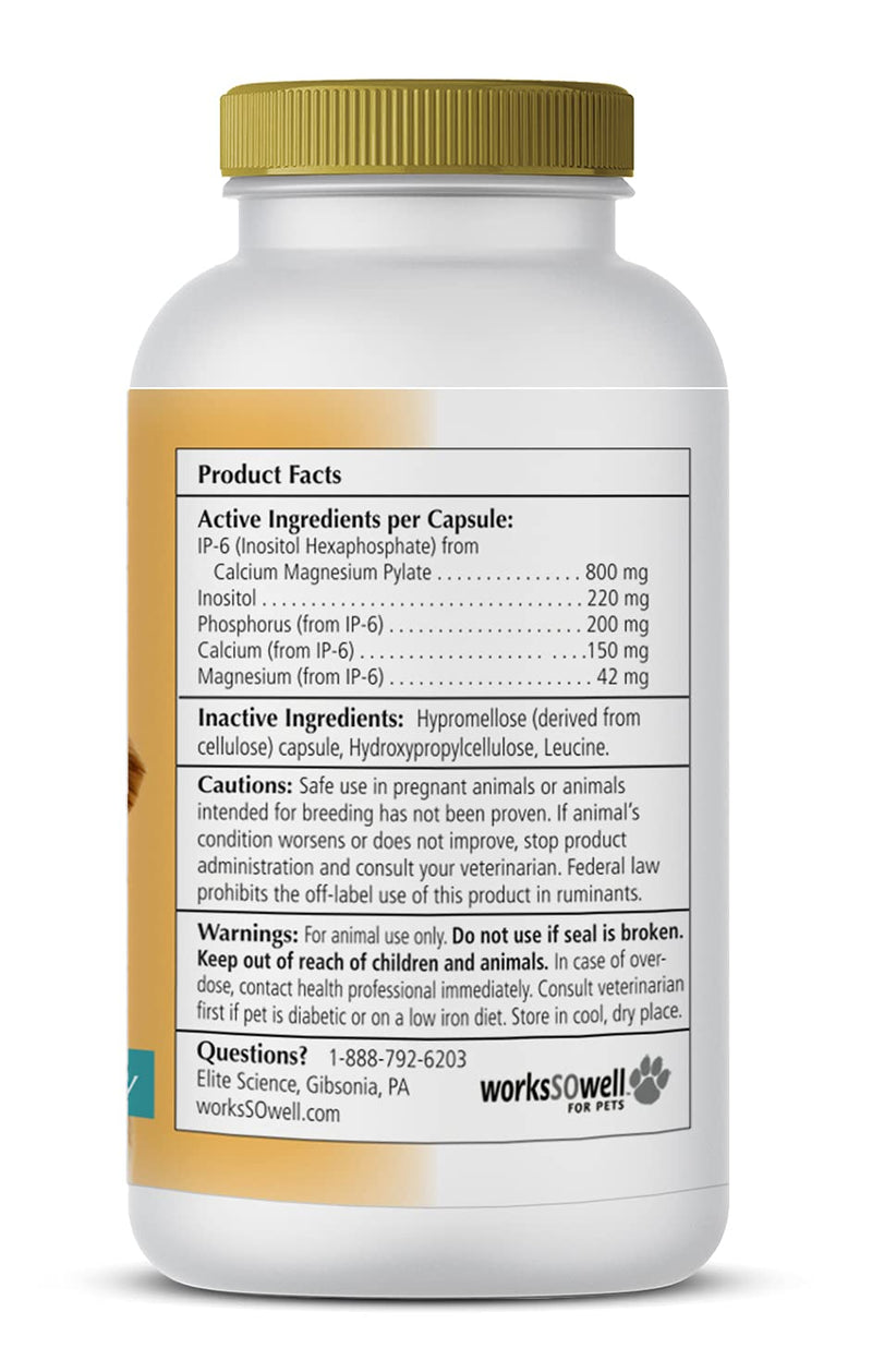 WorksSoWell IP-6 Immune Support for Dogs – 240 V-Caps – Helps Promote Healthy Bones, Teeth, Kidney, Liver Functions and Cardiovascular Health – Total Body Health and Immunity - PawsPlanet Australia