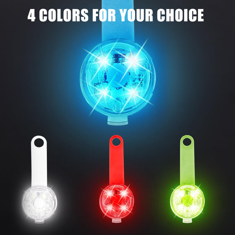 GAOUTO Pack of 4 dog light pendants, 4 modes USB rechargeable LED flashing light dog light, waterproof light pendant dog, safety light LED dog collar lights for nighttime dog walks - BeesActive Australia