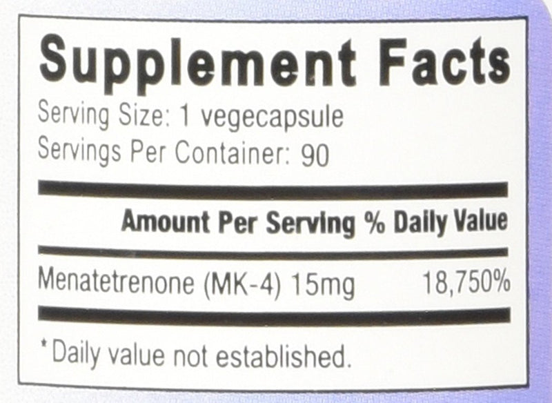 Vitamin K2 Mk4 Vegan Naturally-Derived 90 vegicapsules - BeesActive Australia