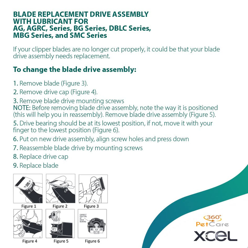 XCEL Lubricated Blade Drive Lever Replacement for Pet Clipper - 3-Pack 3 Pack - BeesActive Australia