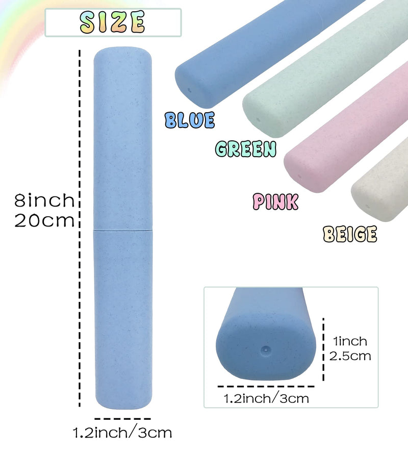 4 Pack Toothbrush Travel Case, Portable Breathable Toothbrush Holder for Travel Business Camping School Toothbrush Case - BeesActive Australia