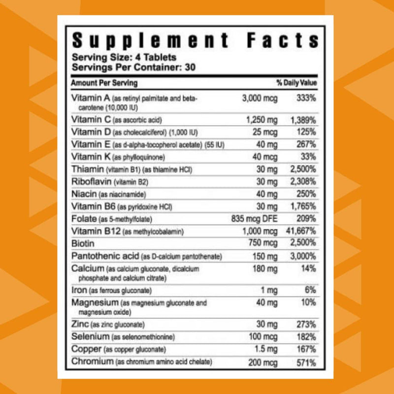 Youngevity Beyond Tangy Tangerine 2.0 Multivitamin Complex, 120 Tablets | Vitamins, minerals, amino acids, probiotics, methylfolate, antioxidants, whole-food nutrients, 160,000 ORAC, 120 tablets 1
