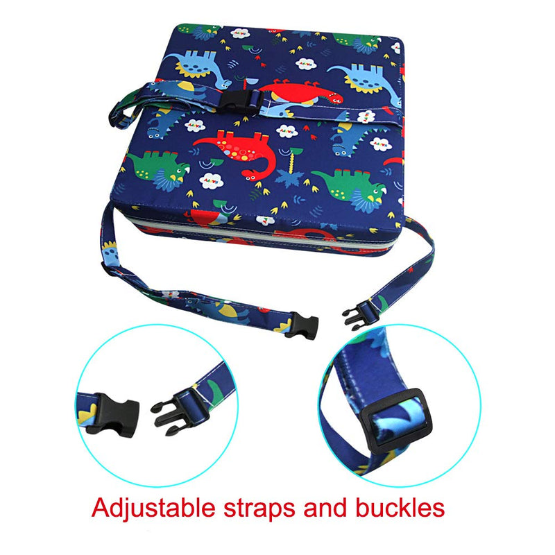 Dining Chair Heightening Cushion Portable Dismountable Adjustable Highchair Booster for Baby Toddler Kids Infant Washable Thick Chair Seat Pad Mat (Dark Blue) Dark Blue - BeesActive Australia