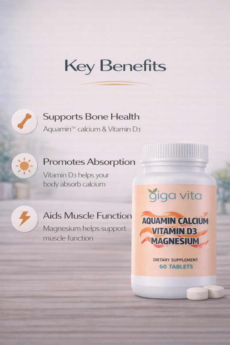 Zinc with Calcium and Magnesium Essential Minerals for Everyday Wellness, 15mg Zinc with 400mg Calcium and 100mg Magnesium 60 Tablets