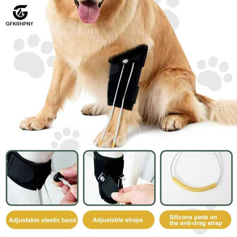 Dog Front Leg Support Brace for Foot Drop, Canine Knuckling Prevention, Toe Dragging Assistance S