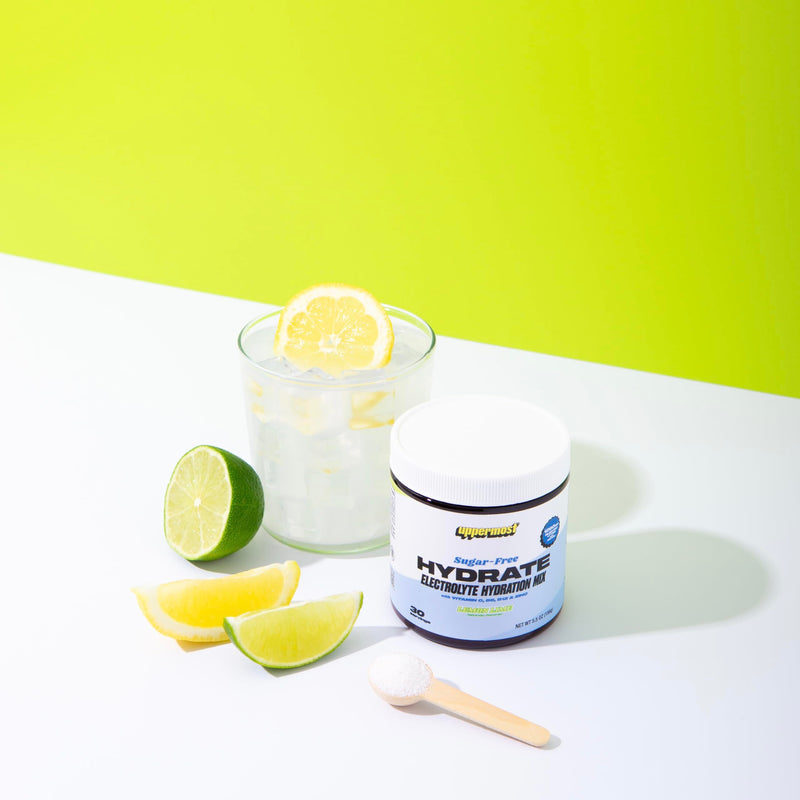 UPPERMOST Hydrate Hydration Keto Electrolytes Powder No Sugar Drink Mix - Naturally Flavored & sweetened - with Vitamin C, B6, B12 & Zinc - 30 Servings (Lemon Lime) Lemon Lime 5.5 Ounce (Pack of 1)