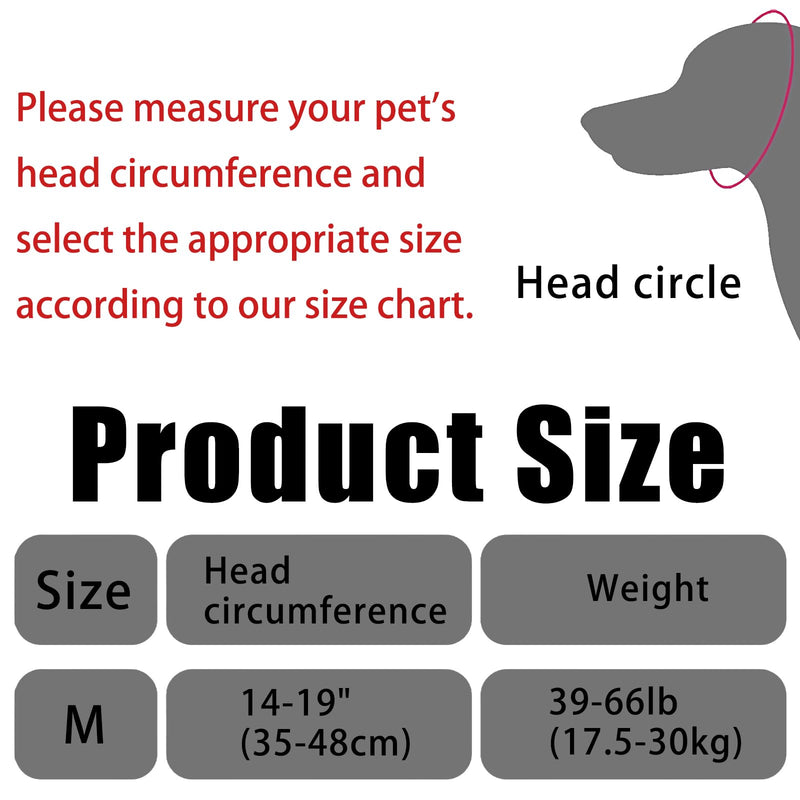 Dog Ear Defenders, Adjustable Dog Calming Ear Wrap, Noise-Muffling Ear Cover for Medium Dogs, Anxiety Relief During Bath, Grooming, Thunder & Fireworks, M