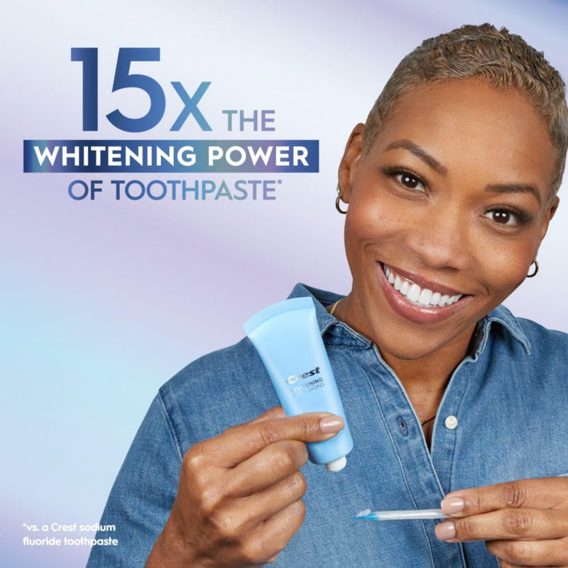 Crest Whitening Emulsions Leave-On Teeth Whitening Gel Kit + Overnight Freshness with Wand Applicator and Stand, Apply & Sleep, 0.88 Oz - BeesActive Australia