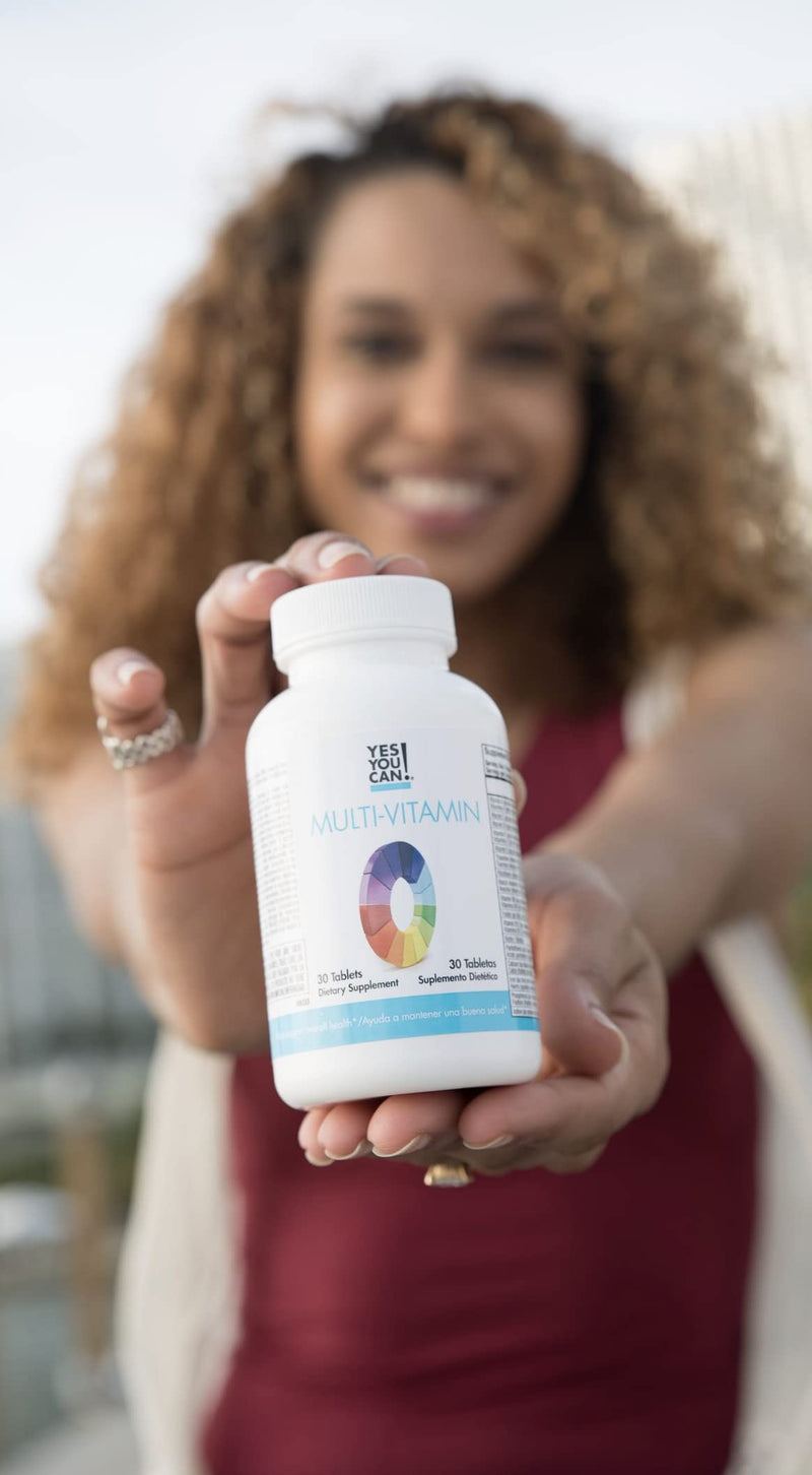 Yes You Can! Daily Multivitamin for Men and Women, 30 Tablets | Rich in vitamins A, B, C & E with antioxidants, supports overall health and well-being 30 Count (Pack of 1)