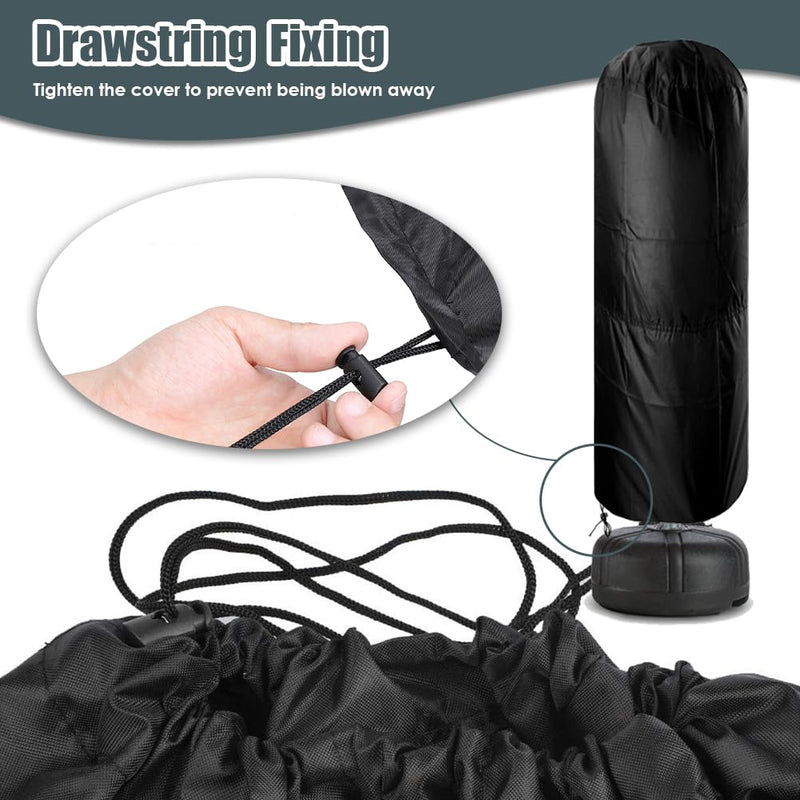 Punching Bag Cover Outdoor Standing Boxing Bag Cover Waterproof Freestanding Punching Bag Protective Cover Free Standing Boxing Bag Cover 30"Dx69"H