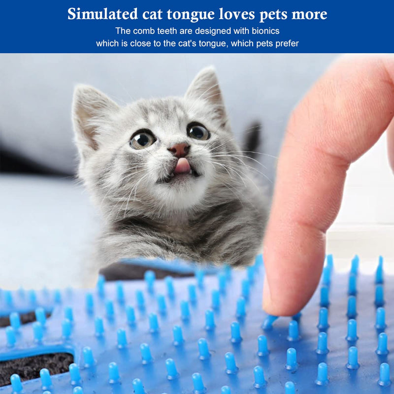 Cat glove, grooming glove cat, double-sided pet glove brush, cat brush, cat brush short hair, animal hair brush, dog brush long hair, cat brush, cat brush long hair, 2 pieces - BeesActive Australia