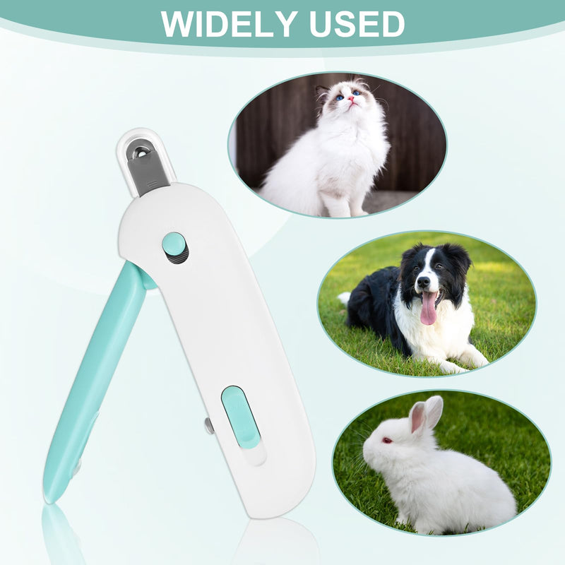 Cat claw scissors, cat nail scissors, cat nail clippers, stainless steel cat nail clippers, cat claw cutters with nail file and splash-proof, cat nail cutters for dogs, cats, small animals (blue) - BeesActive Australia