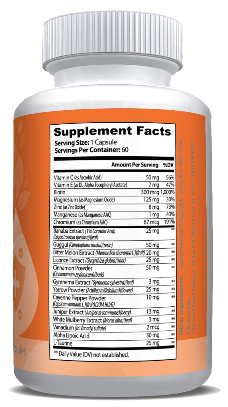 ENP Glucose Success | with Cinnamon, Gymnema Sylvestre, and Bitter Melon, 60ct - BeesActive Australia