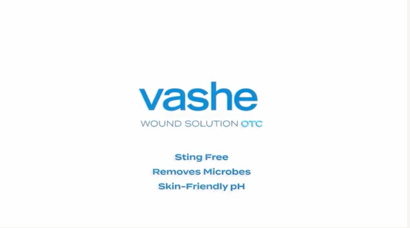 Vashe Wound Solution OTC | Pure Hypochlorous Acid-Preserved Wound Cleanser | Home Wound Care | Non-Cytotoxic and Skin-Neutral pH | 8.5 Fl Oz