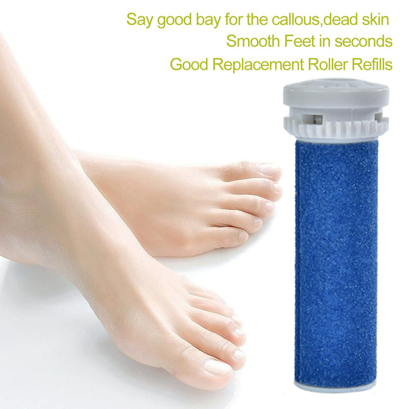 4 Pack Blue Replacement Roller Compatible with Scholl Express Pedi Foot Smoother-Extra Coarse 4 Pack - BeesActive Australia