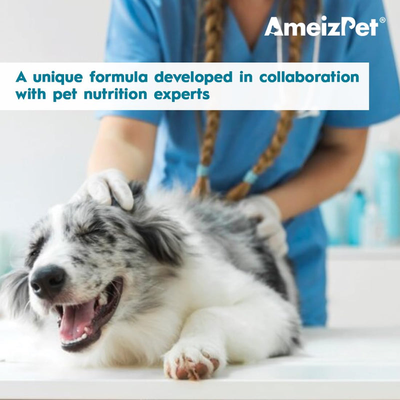 AmeizPet Anal Gland Soft Chews Treatment For Dogs, Functional Digestive Fiber Treats For Dogs Glands Healthy Dog Chews, 120 Soft Dog Treats 120 Treats