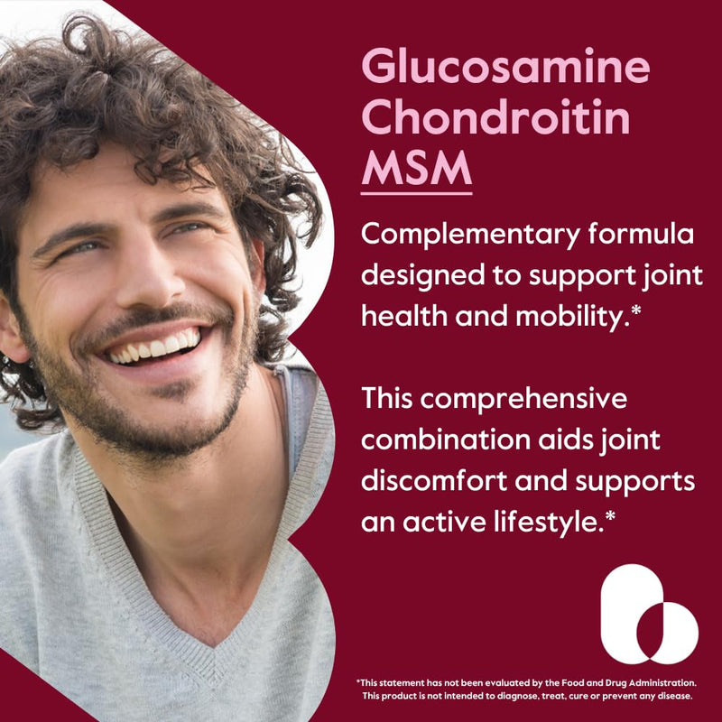 BESTVITE Glucosamine Chondroitin MSM 500/400/100 per Capsule (240 Caps) | With Patented OptiMSM - Maximum Strength Formula for Joint Support - No Stearates - Gluten Free - Non GMO 1 Count (Pack of 240)