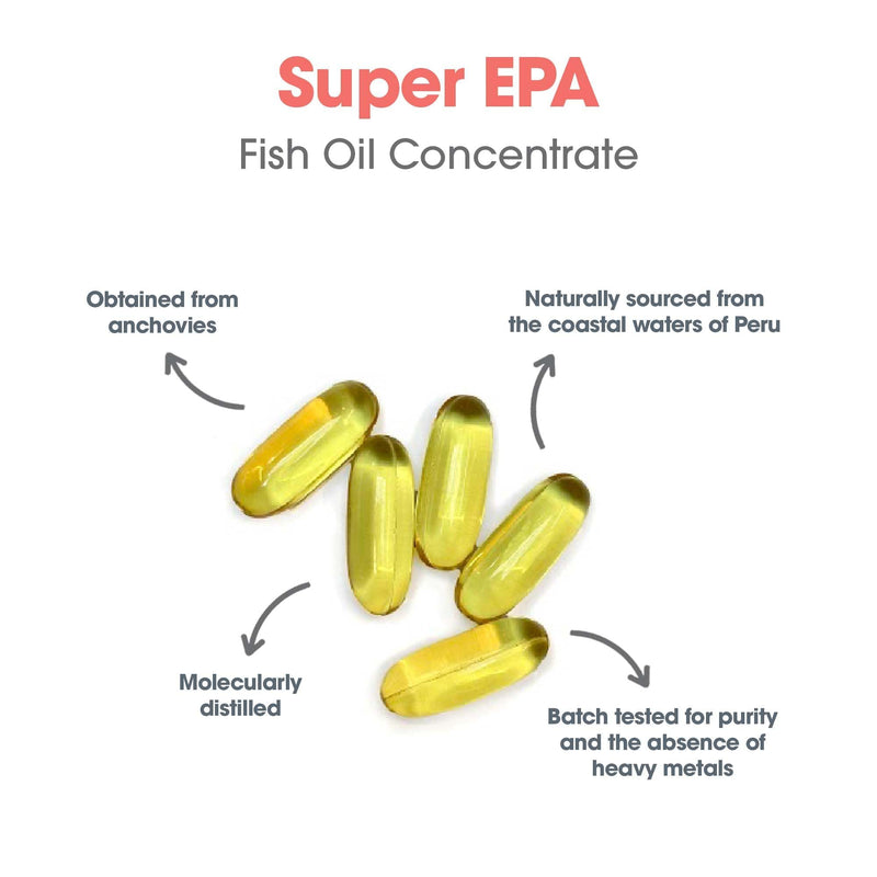ARG Super EPA 720 mg EPA and 480 mg DHA, Omega-3, 200 Softgels | Concentrated Omega-3 Fish Oil Softgels for Cardiovascular and Brain Health Support, 100 Servings