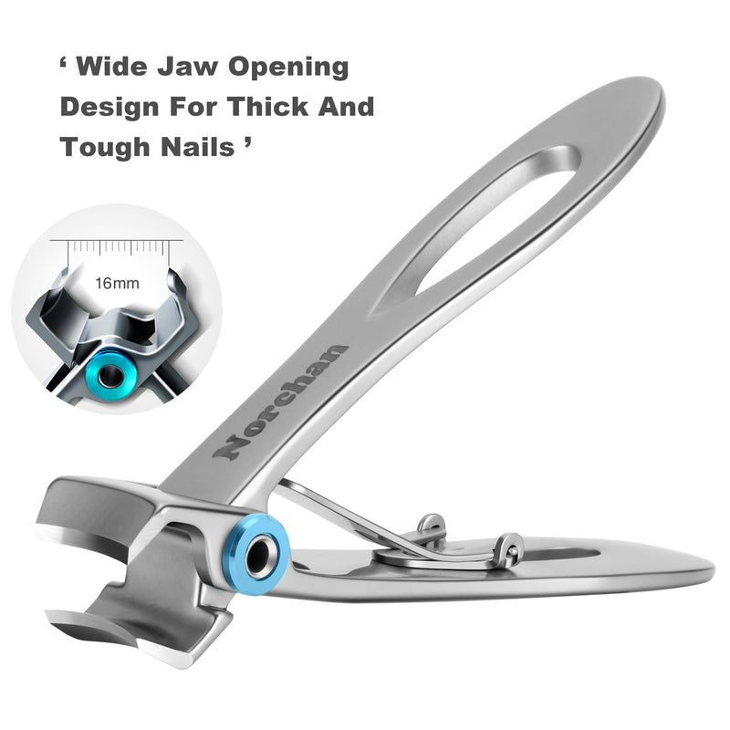 Large Nail Clippers Set, 5-Piece Sharp Toenail and Fingernail Clippers with Nail File, Ideal for Men and Women (Premium, Big Size, Heavy-Duty Design) - BeesActive Australia