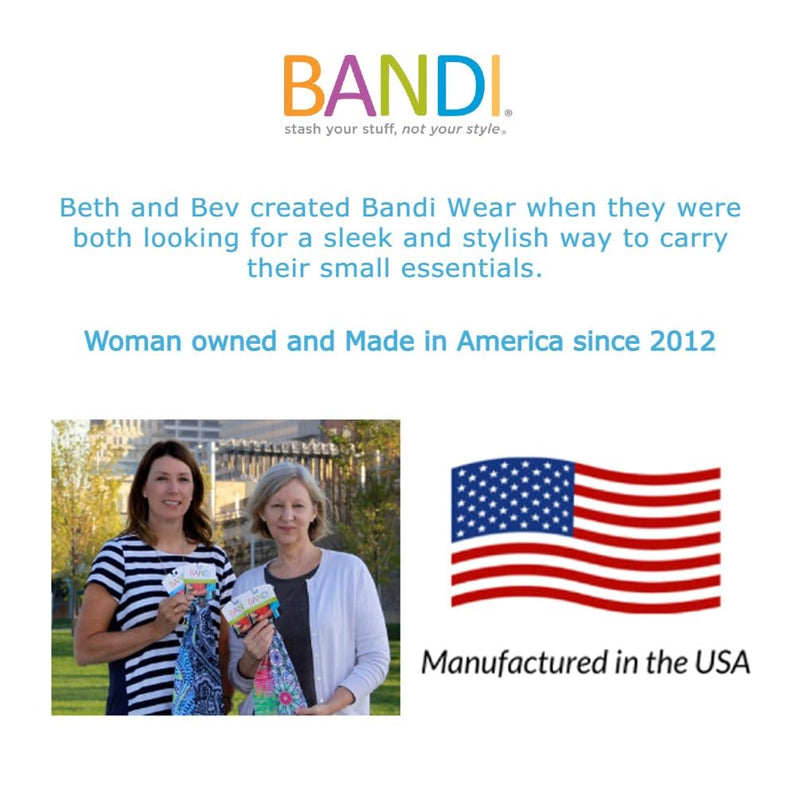 BANDI Running Belt for Women – Waist Fanny Pack Hands Free Way to Carry Phone, Passport, Keys, ID, Money & Everyday Essentials Made in the USA Black Solid Pocketed Belt (28"-42")