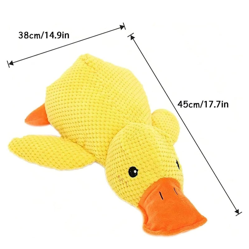 Quack-Quack Duck Dog Toy, 2025 New Dog Emotional Support Duck Durable The Mellow Dog Calming Duck Dog Toy, Yellow Stuffed Duck Dog Chew Toys for Dogs Indoor Puppy (Yellow) - BeesActive Australia