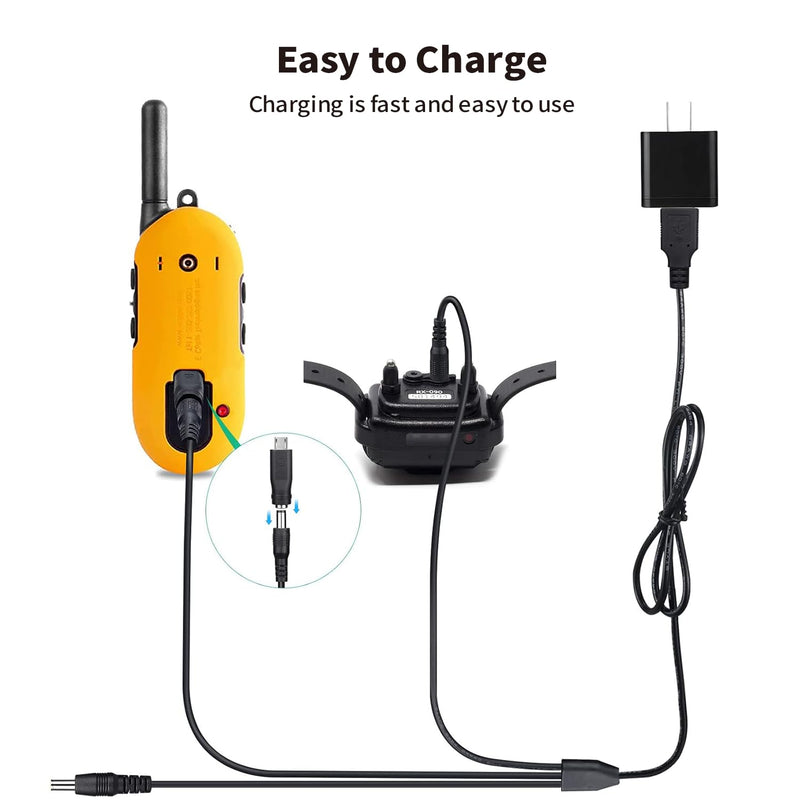 Universal Dog Shock Collar Charger Cable, 12-in-1 Training Collar USB Charging Cord for Bousnic, Mini Educator, Dogrook, Patpet, Petspy, Slopehill Replacement E Collar Charger Cord for Training System USB Cable + 8 Adapter - BeesActive Australia