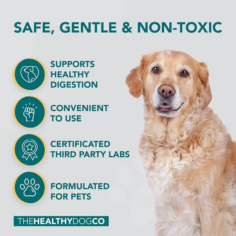 The Healthy Dog Co Probiotics for Dogs – Gentle Dog Probiotic Supplements Powder for Digestion, Immunity & Digestive Care for Pets – 112 Servings – Just Sprinkle on Food