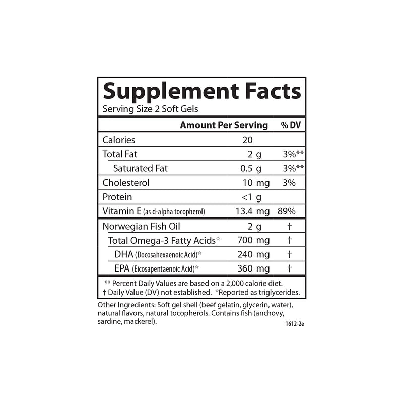 Carlson Teen's Smart Catch, 700 mg, Omega-3s, from Norway, 180 Softgels | Lemon; Wild Caught; Sustainably Sourced 180 Count (Pack of 1)