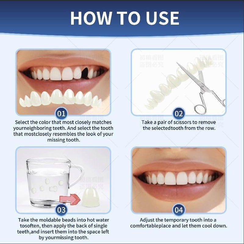 Tooth Repair Kit，Temporary Natural Shade for Filling The Gap