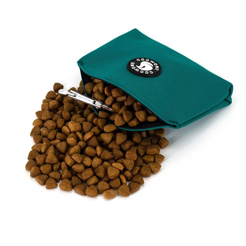 COOWONE Dog Treat Pouch Magnetic Closure Small Dog Training Treat Pouch Pocket Sized Small Dog Treat Pouch with Clip (Green) Green - BeesActive Australia