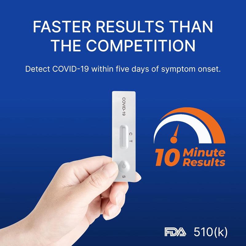 CorDx TyFast at Home COVID 19 Antigen Rapid Test Kit, Easy, Accurate, Fast Results in 10 Minutes. (4-Pack) 4