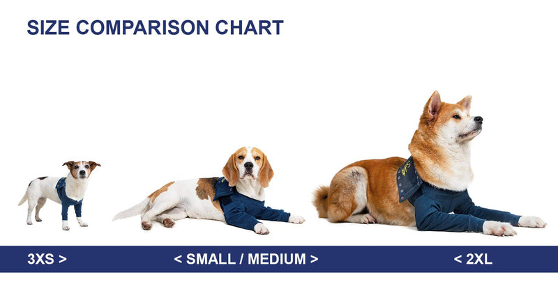 MPS Medical Pet Shirt - TAZ2, Double Front Leg Cuff for Dogs, M - BeesActive Australia