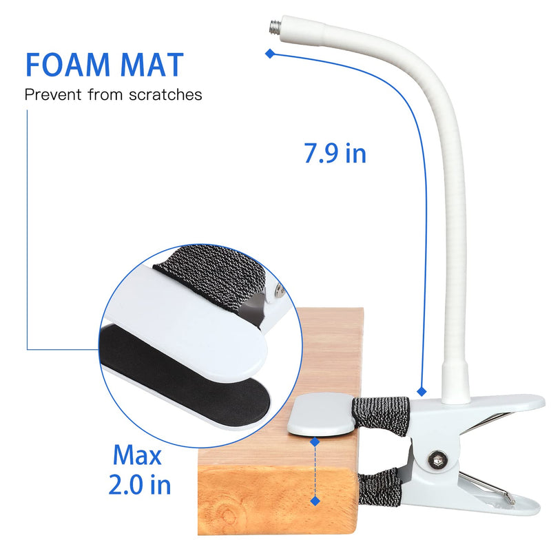 iTODOS Baby Monitor Mount Compatible with Nanit Pro Smart Baby Monitor & Flex Stand Baby Monitor, 8inches Flexible Arm Monitor Mount,Attach Your Baby Cam Wherever You Like-1pack 1 - BeesActive Australia