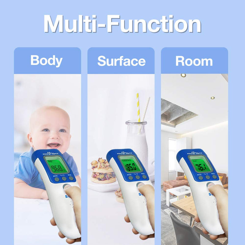 Easy@Home 3 in 1 Non-Contact Infrared Forehead Thermometer for Baby Adult and Child, NCT-301 1 Count (Pack of 1)