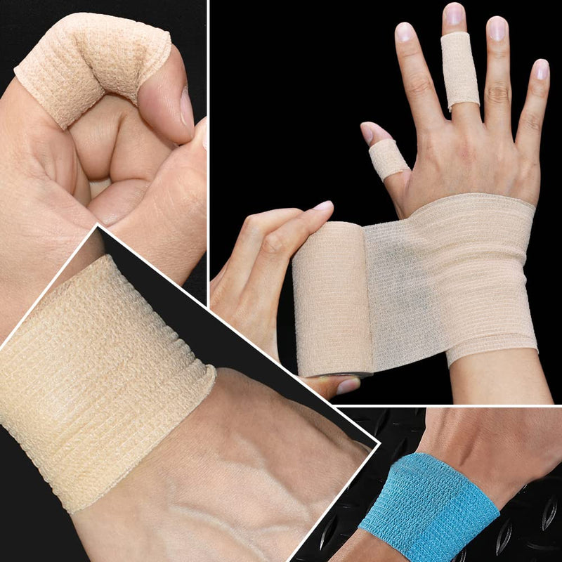 12/24/48/72pcs Self Adhesive Bandage Wraps, 2in 5 Yards, Multicolor (3 Inch, 24 Pack Multicolor) 3 Inch - BeesActive Australia