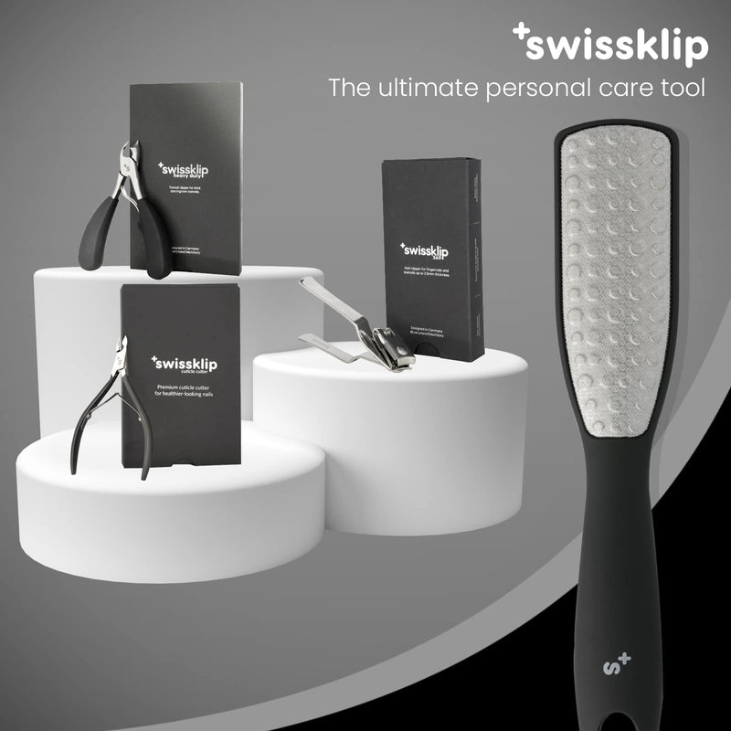 Swissker by Swissklip Foot File Callus Remover for Feet I A Perfect Heel Scraper for Cracked Heels I Luxurious Foot Scraper for Callus Removal and Dead Skin Remover for Feet (1 Pack) 1 Pack - BeesActive Australia