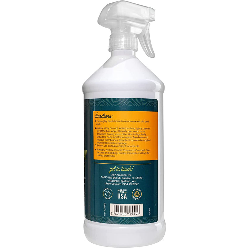 Fly and Tick Horse Spray, Helps Repel Mosquitoes, Horseflies & Ticks, 100% Plant-Based Active Ingredients, 32 Fl. Oz. Spray Bottle - PawsPlanet Australia