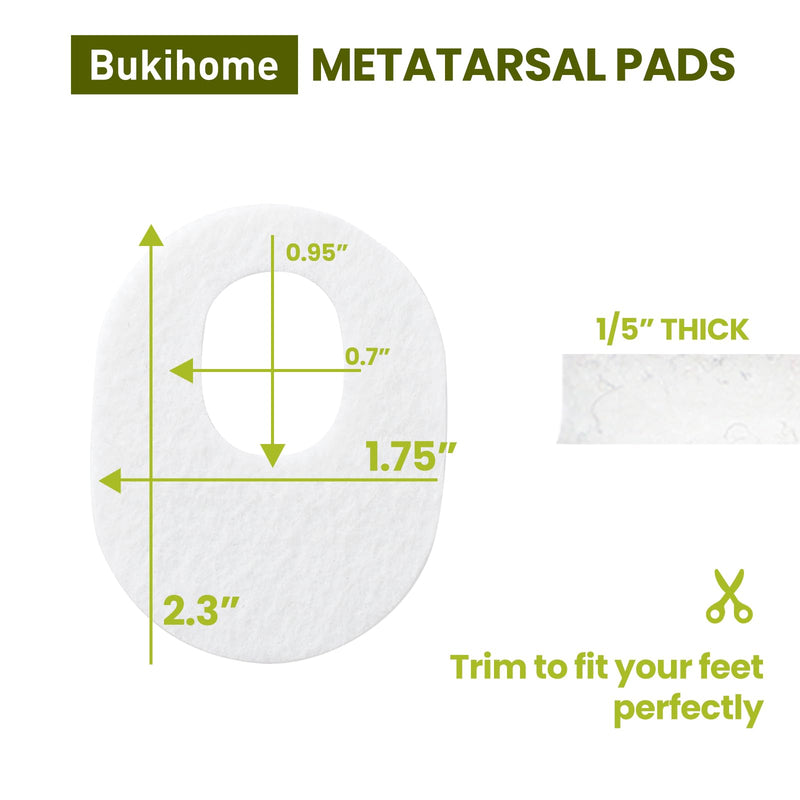Bukihome Callus Cushions Corn Removers for Foot Bottom, 1/5" Thick Oval Corn Removers Callus Pads, Adhesive Corn Pads for Men & Women - Relieve Friction, Pressure & Shoe Rubbing (White, 42 Count) White - BeesActive Australia