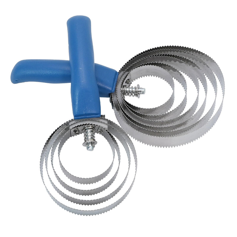 2Pack 4 Rings + 6 Rings Reversible Stainless Steel Curry Comb for Dog Spring Curry Horse Comb Brush for Horse with Soft Touch Grip Blue - BeesActive Australia