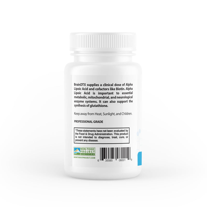 True Cellular Formulas BrainDTX - Supports Cognitive Function, Focus & Mental Clarity - Promotes Clear Thinking & Memory - with Alpha Lipoic Acid & Biotin - Antioxidant Support - 60 Capsules