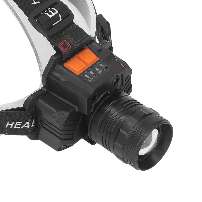 1500LM LED Light USB Rechargeable Headlamp with Dual Switch for Outdoor Camping Fishing and Emergency