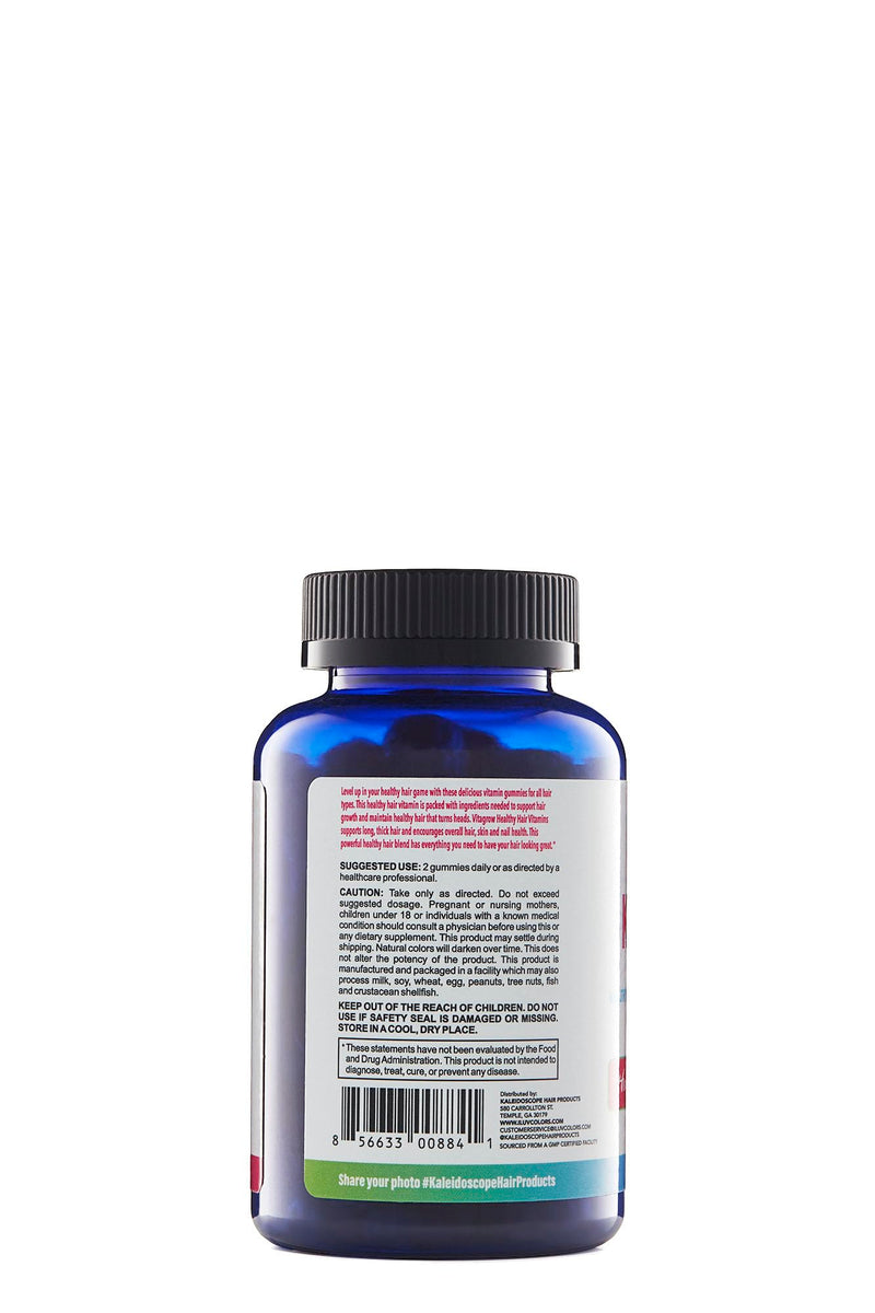 Kaleidogrow Healthy Hair Vitamins, 60 Count | Daily hair wellness supplement, Convenient capsule format, Passion fruit flavor