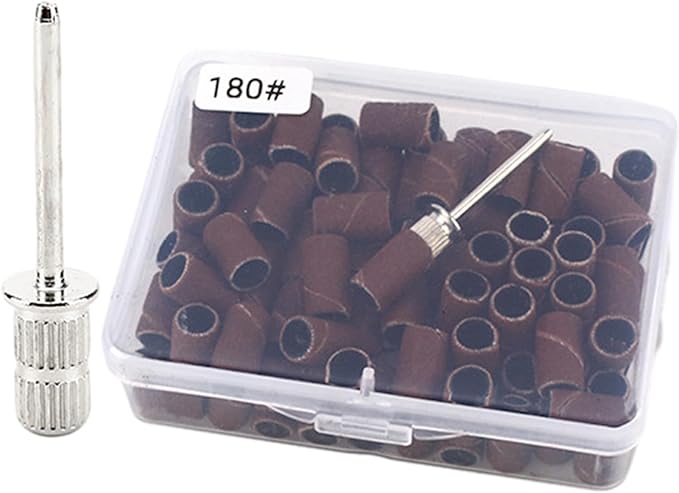 Professional Sanding Band Nail Manicure 80/120/180/240 Grit File Sand Piece Set Nail Drill Bit Manicure Tool Nail Drill Sanding Band Manicure Sanding Band Nail Polish Accessories - BeesActive Australia