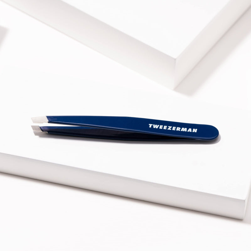 Tweezerman Exclusive Evening Blue Slant Tweezer - Hair Removal Tweezers, Stainless Steel - BeesActive Australia