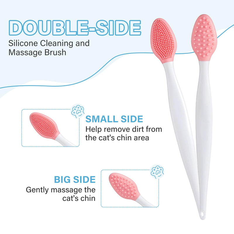 Cat Chin Acne Care Kit - Gently Removes Cat Chin Blackheads, Equipped with Cleansing Brush, Cruelty-Free, Nurtures Cat's Chin Softness and Freshness, 1.01 fl. oz - PawsPlanet Australia