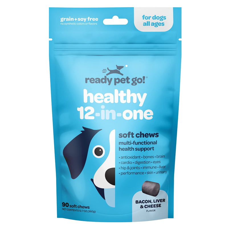 Calming & Multivitamin Chews for Dogs | Vitamins for Skin, Coat, Hip & Joint Health | Helps with Dog Anxiety, Separation & Barking | 90 Chews Each - PawsPlanet Australia