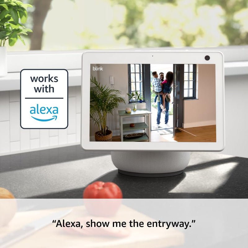 All-new Blink Mini 2 — Plug-in smart security camera, HD night view in color, built-in spotlight, two-way audio, motion detection, Works with Alexa (White) White Mini 2 without Weather Resistant Adapter 1 Camera - BeesActive Australia