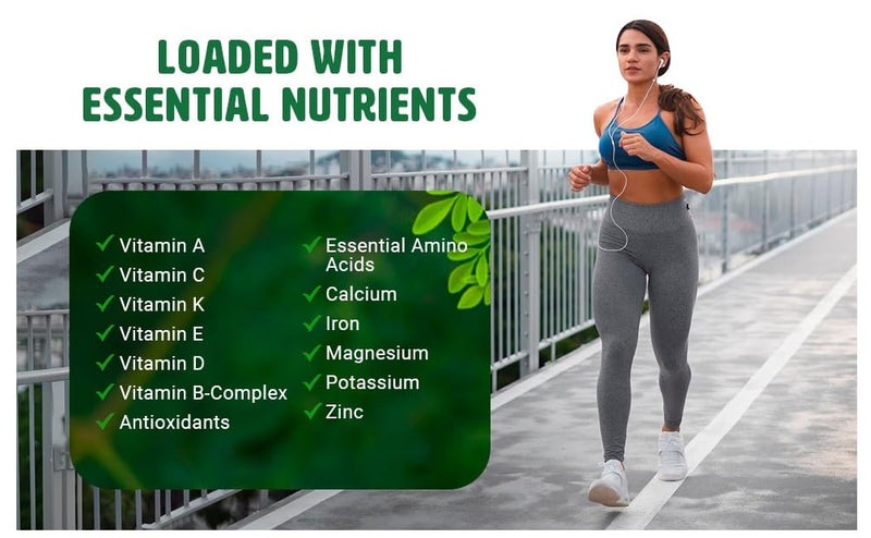 Moringa Oleifera Leaf and Seed Powder (80:20) Ratio 180 Capsules, 90 Servings, 1000 mg. Malunggay Leaf and Seed Powder, Green Superfood. Pack of 2.