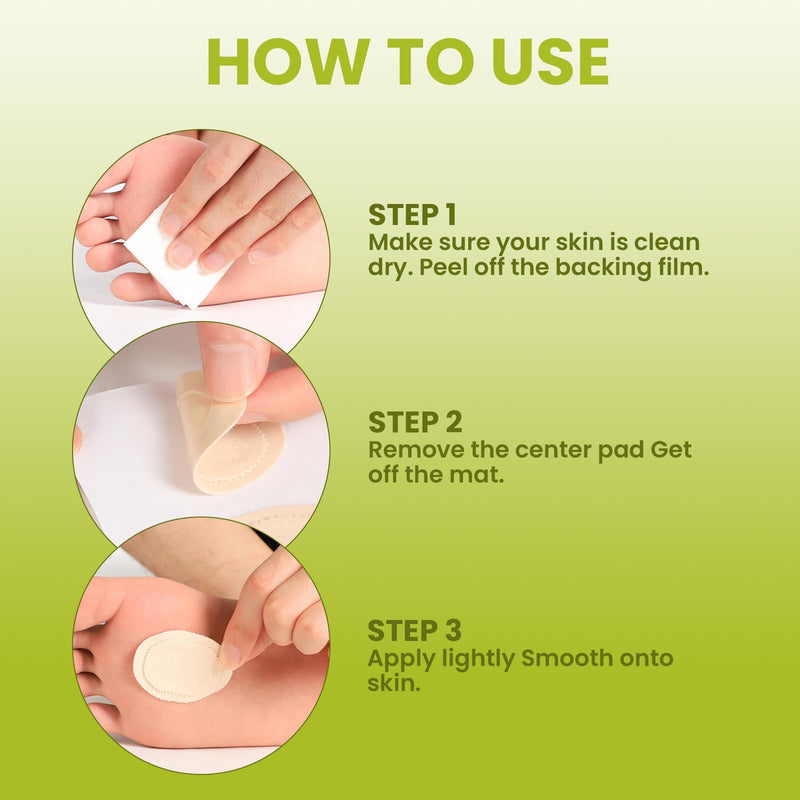Bukihome Bunion Cushions Pain Relief Bunion Pads to Wear in Shoes - Strong Adhesion & Waterproof,Moleskin Guards Protect Feet for Men and Women, Prevents Friction and Pressure,Beige(54 Count) 54 Count (Pack of 1) Beige - BeesActive Australia